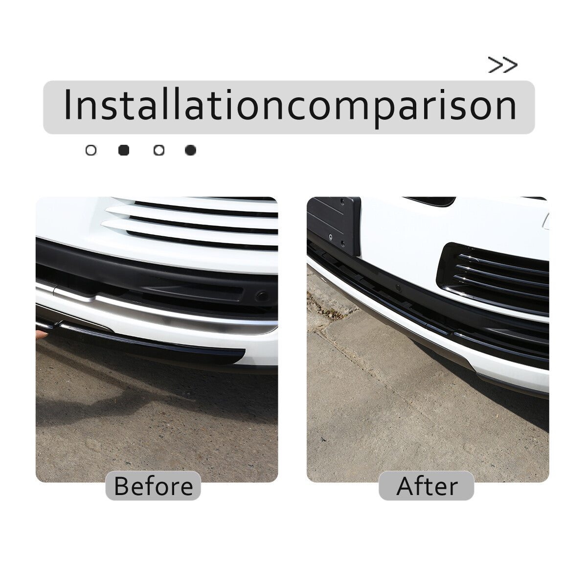 Black front bumper grille body molding trim available for Range Rover Vogue L405 2013 - 2017