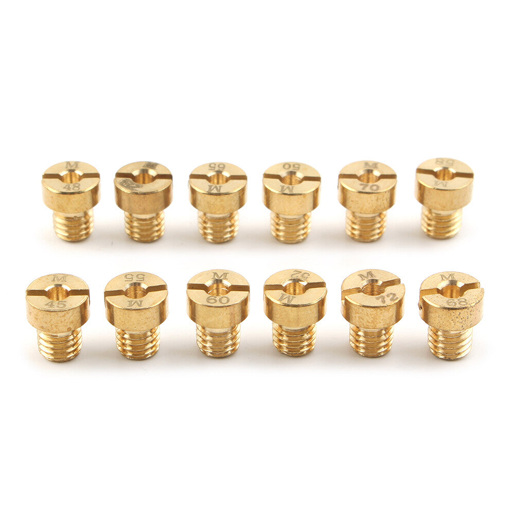 12x M5 Main jet For Dellorto Carburetor SHA SHB UA UB PHBG VHB-CS VHBT-CS #45-72 Q