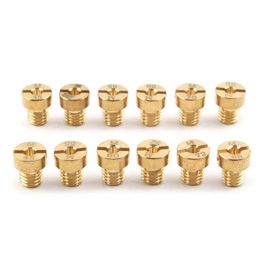 12x M5 Main jet For Dellorto Carburetor SHA SHB UA UB PHBG VHB-CS VHBT-CS #45-72 Q