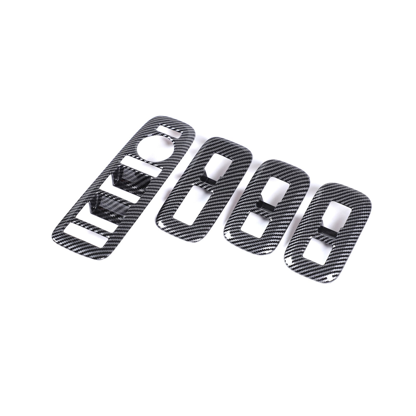 Carbon fiber exterior window lift switch panel cover trim suitable for Hyundai Santa Fe 2024/2025 n