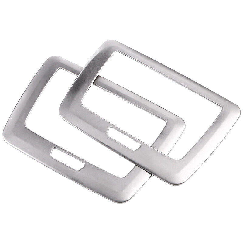 Silver Steel Cover Trim for BMW 3 4 Series GT 2013-2019 2PCS Rear Makeup Mirror