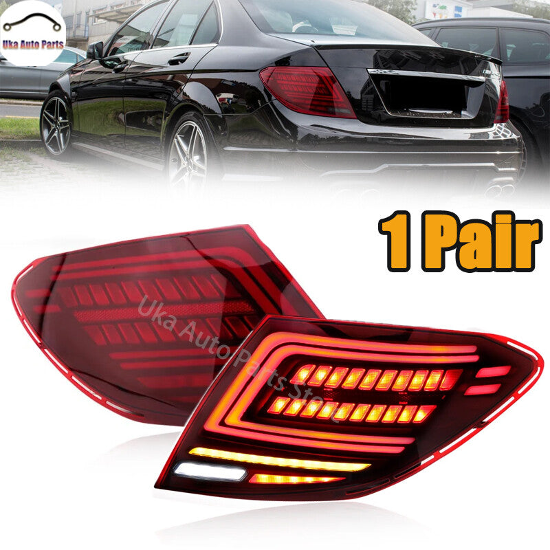 LED Rear Tail Light Brack Lamp for Mercedes-Benz W204 C200 C250 C300 2007-2014