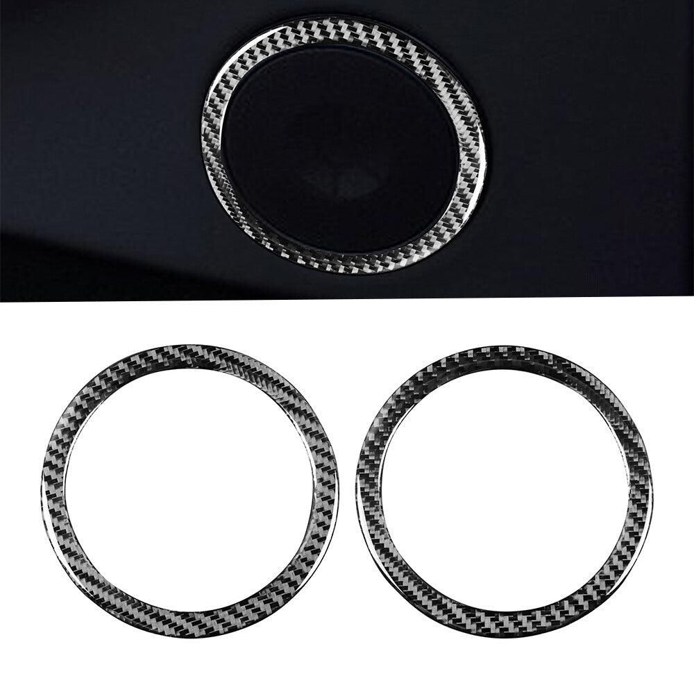 2Pcs Carbon Fiber Door Central Threshold Cover Trim For 86 for Subaru BRZ v
