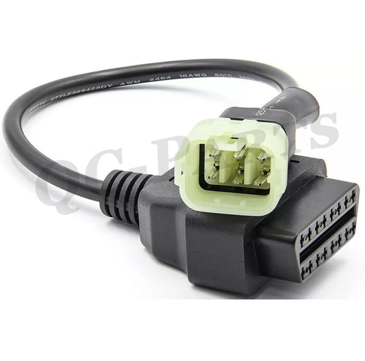 6-pin to OBD2 Diagnostic Cable Code Reader and Scanner Adapter for KTM Motorcycles Q