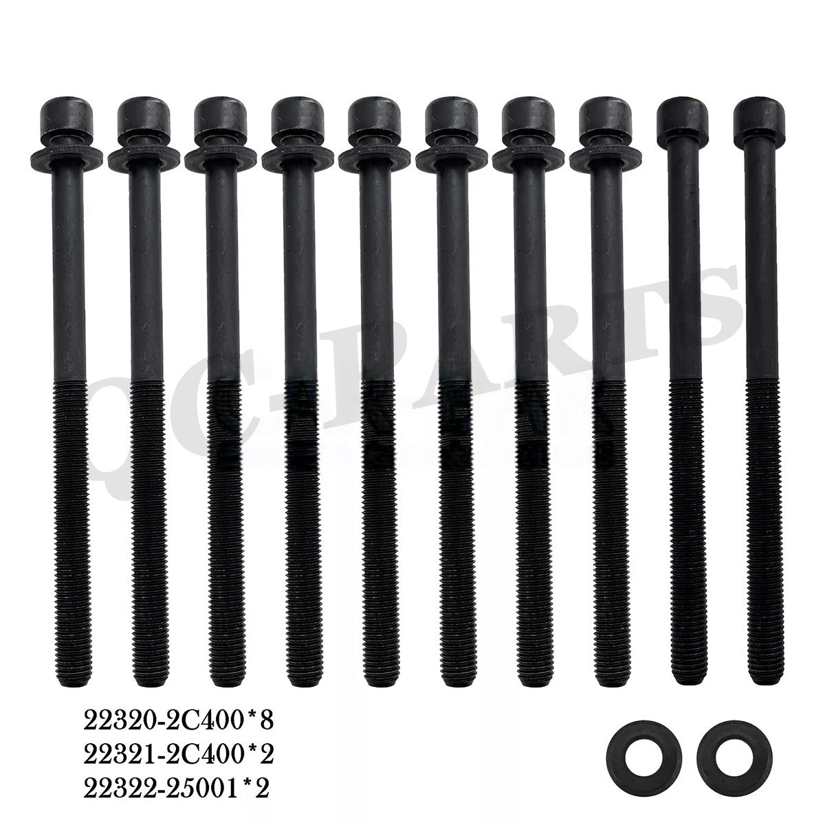 G4KJ engine cylinder head bolts 22320-2C400 are suitable for HYUNDAI for Kia 2.0L and 2.4L engines. Q