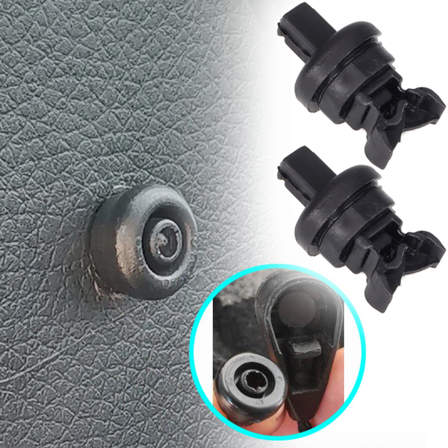 2pc for Nissan Qashqai J10 J11 Note E11 Parcel Shelf String Hanger Clips