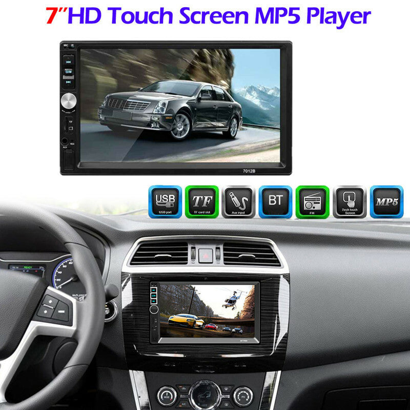 Car MP5 Player Stereo FM Radio Screen AUX USB 2.0 Handfree Audio Multimidia MP5
