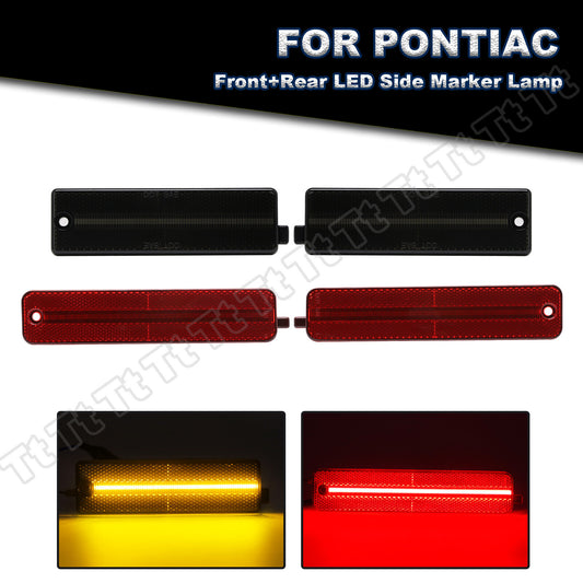 Suitable for 1998-2002 for Pontiac Firebird Trans AM front and rear bumper LED side marker lights- v