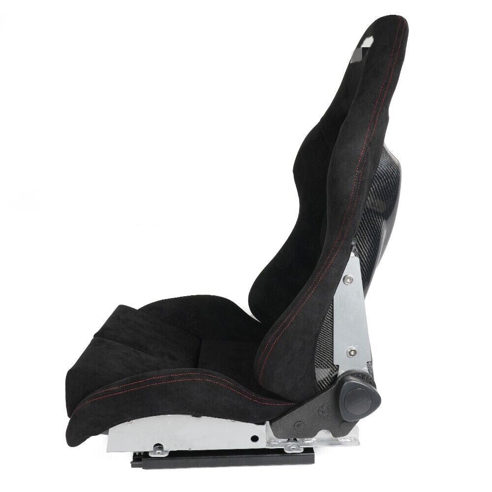1PCS Universal Adjustable Backrest Racing for Seat  Real Carbon Fiber Shell Q