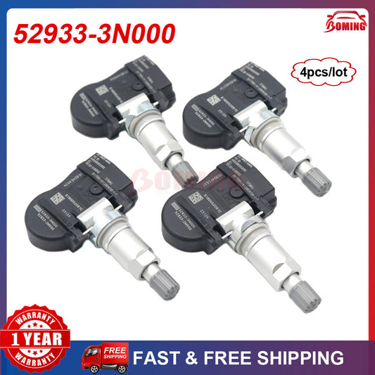 4x TPMS TIRE PRESSURE MONITOR SENSOR 52933-3N000 315MHz for Hyundai for Kia