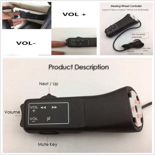 Universal SWC Car Steering Wheel Controller Support Android/Wince Car Video GPS