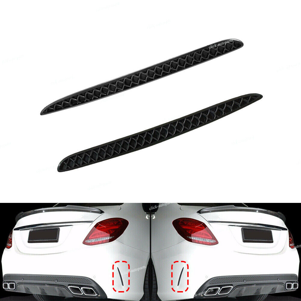 2X Rear Bumper Side Cover Grill Insert Trim for MERCEDES for BENZ C63 W205 13-17 Q