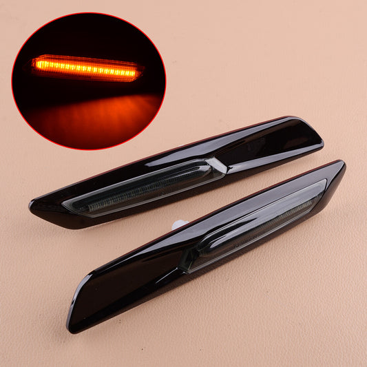1Pair 18LED Fender Side Marker Turn Signal Light Fit for 3 5 F10 E93 v
