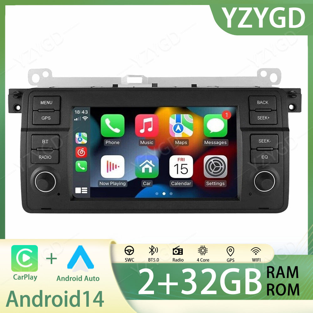 for BMW for Rover 75 1999-2005 Android Auto CarPlay Car Stereo Radio WiFi GPS Screen