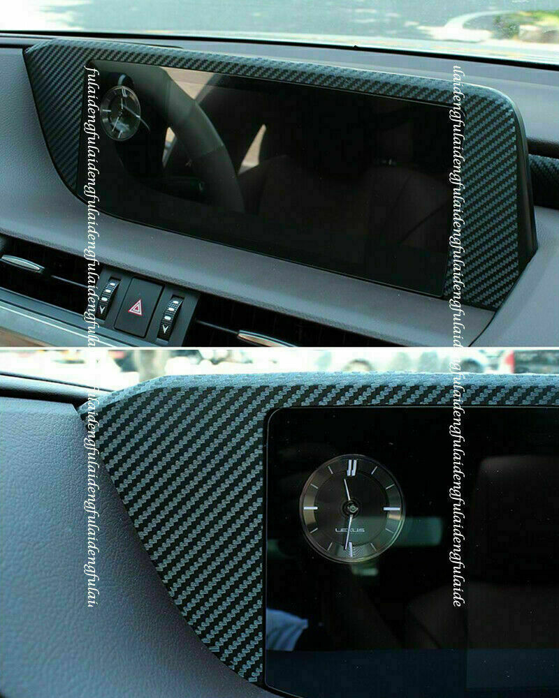 for Lexus ES350 ES300H 2019-2022 Inner Console Center Trim Carbon Fiber Stickers