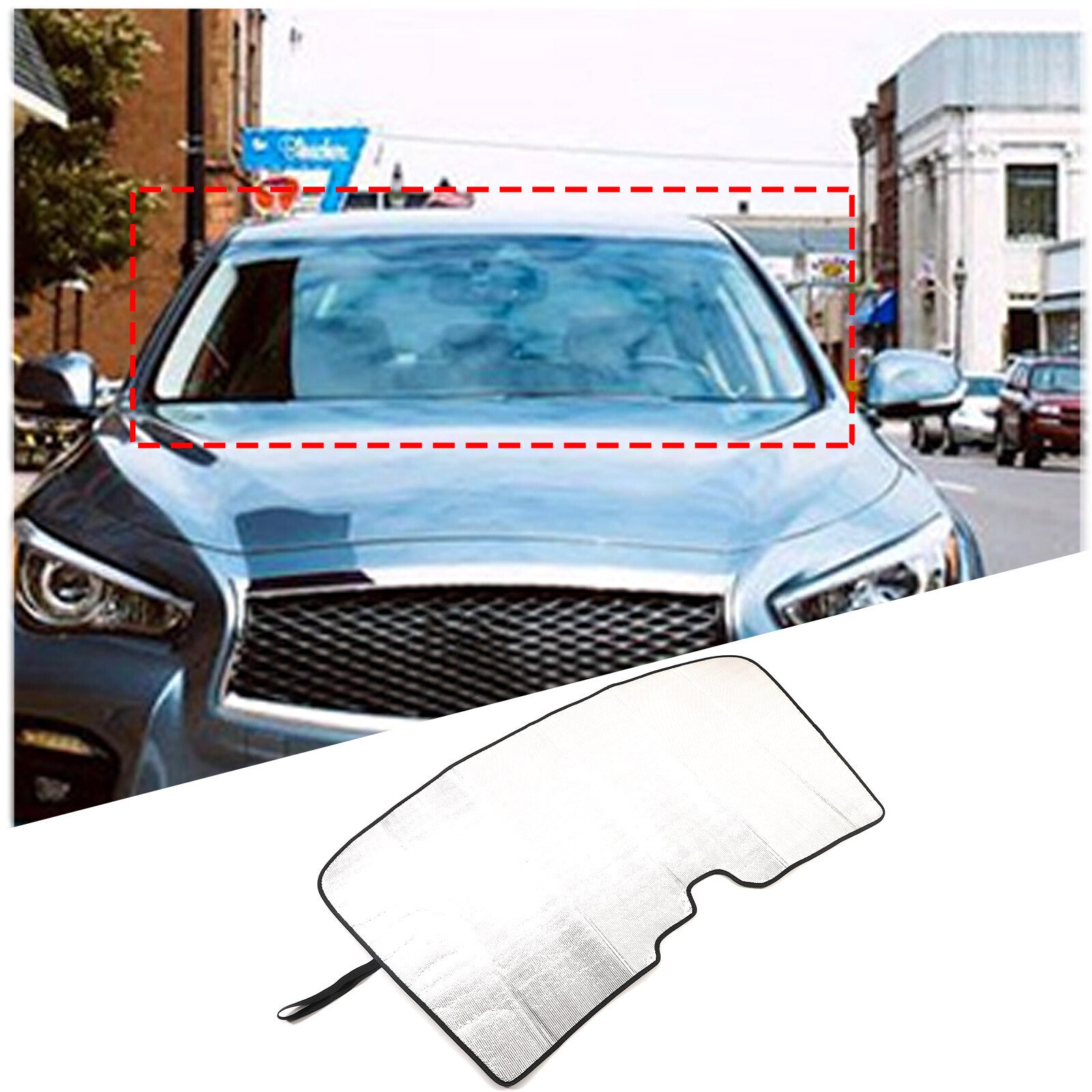 ABS carbon fiber outer handle protective cover decoration suitable for Tundra 07-21/Sequoia 08-20- v