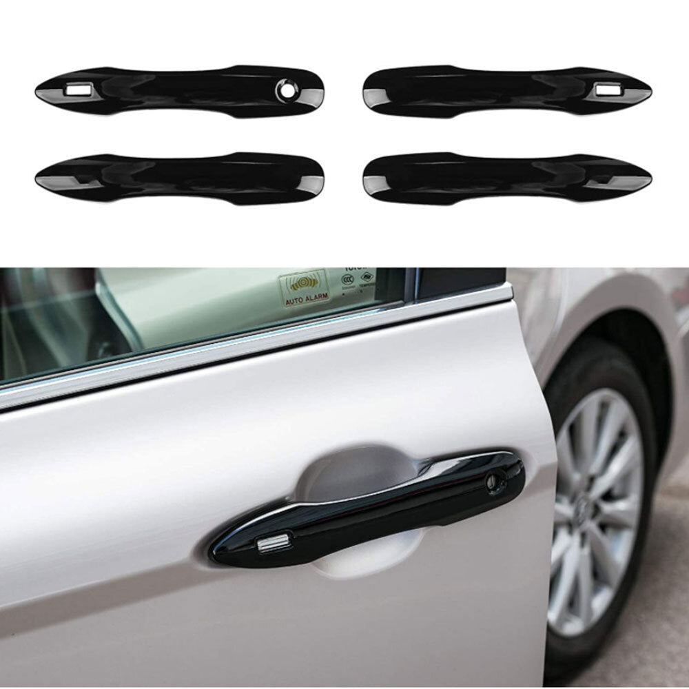 4-piece front, rear, left, and right door handle covers in glossy black for 19-23 for Corolla n