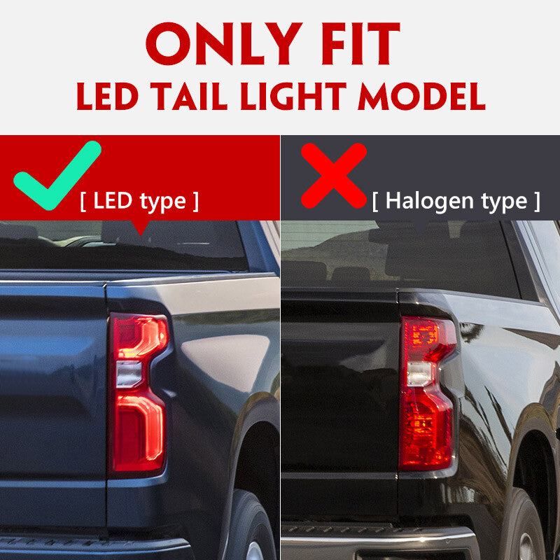 2019-2023 for Silverado 1500 LED Type Tail Light Brake Light Right Hand v