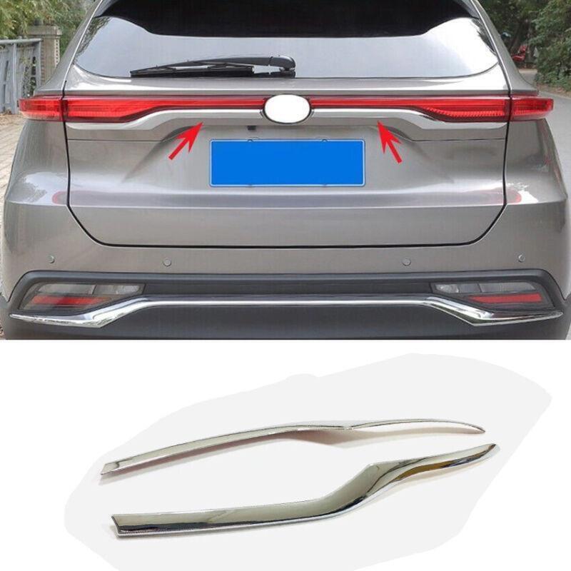 for Toyota Venza 2021-2024 Chrome Car Rear Trunk Hatch Lid Trim Molding Cover 2X
