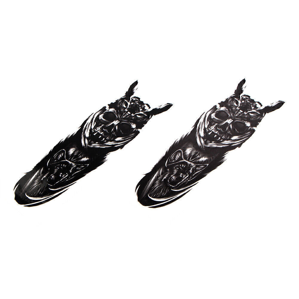 Fit for Suzuki for Harley for Yamaha Front Fork Decal Medallion Nameplate Stickers Universal Q