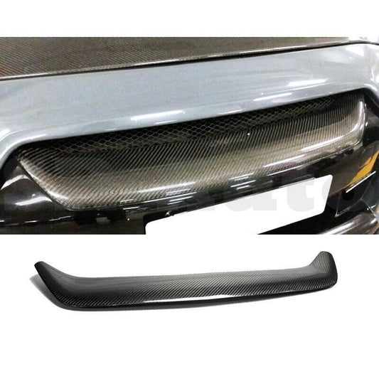 1x Car Front Bumper Grille Trim Lip For GTR R35 Carbon Fiber 2008-2011 B n