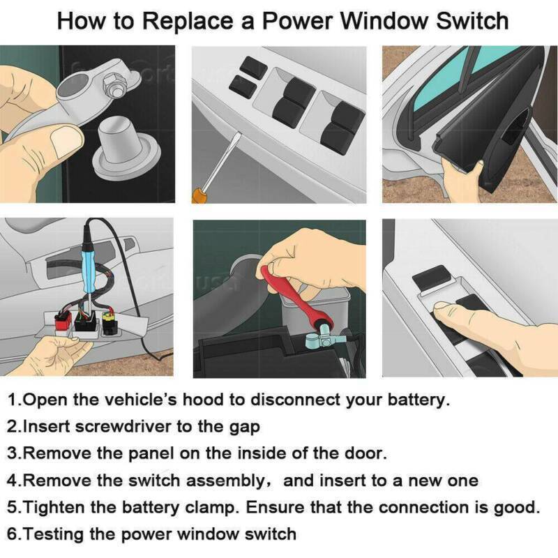 for Isuzu Auto Glass Switch 12v Auto Accessories Window Control Switch 897315178