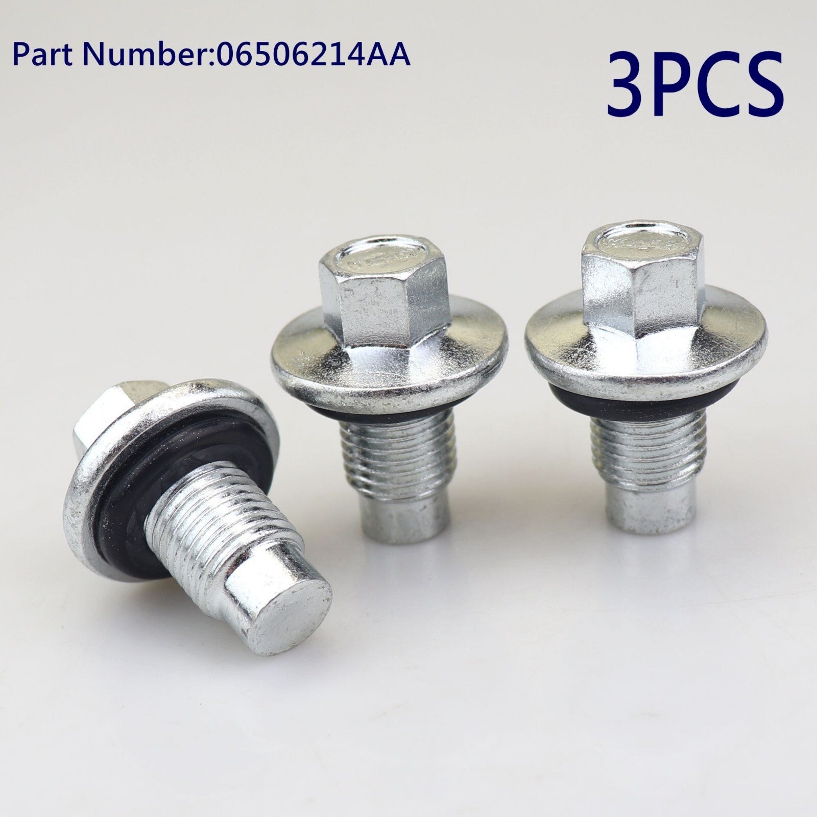 3X For 06506214AA Engine Oil Pan Drain Plug Bolt Washer for Jeep for Dodge Patriot 96-20
