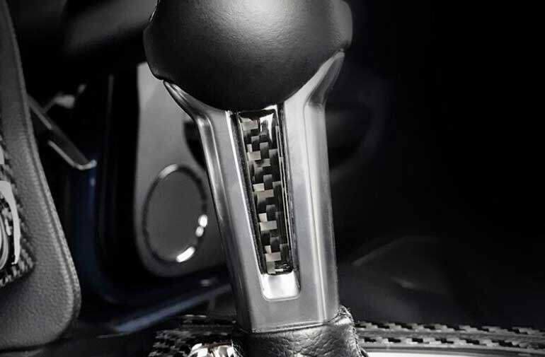 for Ford for Mustang 2015-21 Real Carbon Fiber Central Console Switch Button Trim