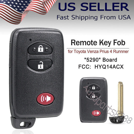for Toyota Prius 2010-2013 2014 2015 for Smart Remote Key Fob HYQ14ACX - 271451-5290 Q