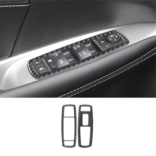 6x Carbon Fiber Interior Front Door Handle Cover Trim For Fiesta 2011-2015 v