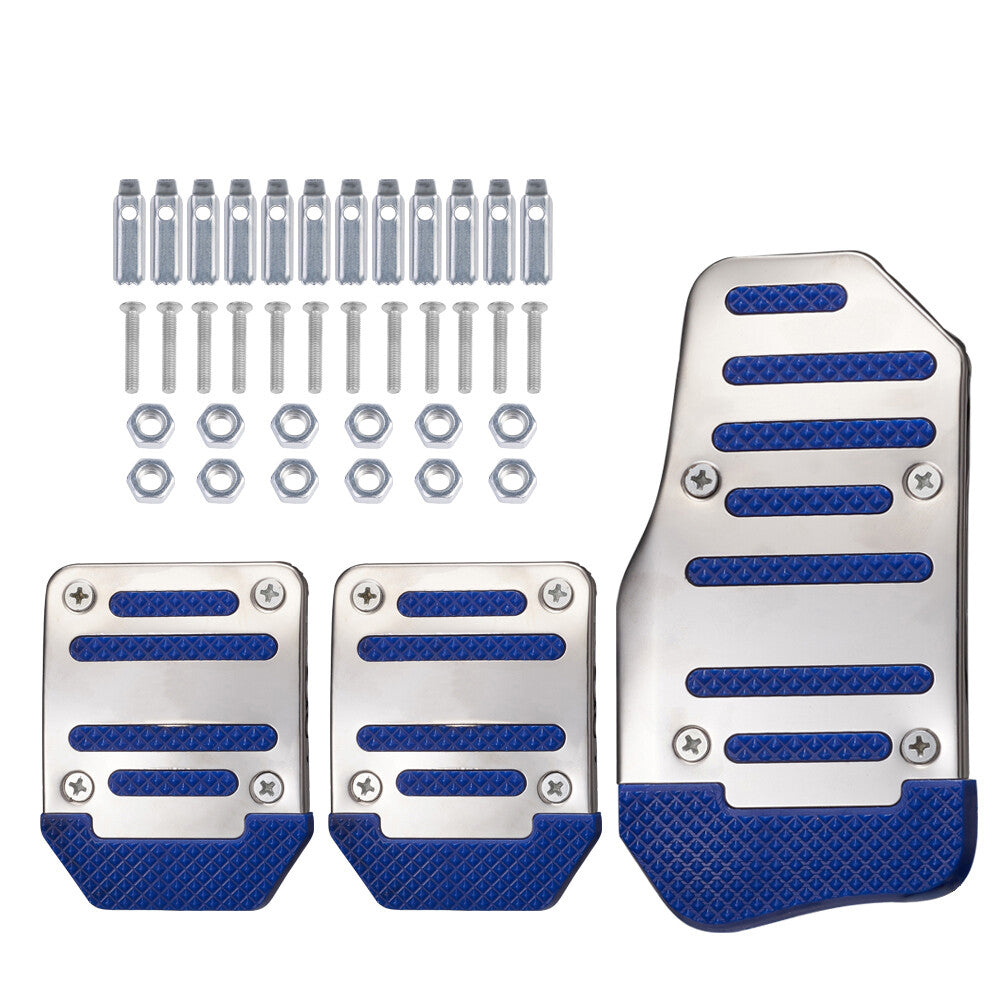 3x Car Pedal Pads Auto Sports Clutch Brake Pad Cover Nonslip Foot Pedals MT Car