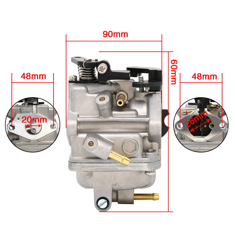 Outboard 5HP/4HP carburetor 4-stroke suitable for Tohatsu 3R1-03200-1 3AS-03200-0 Q
