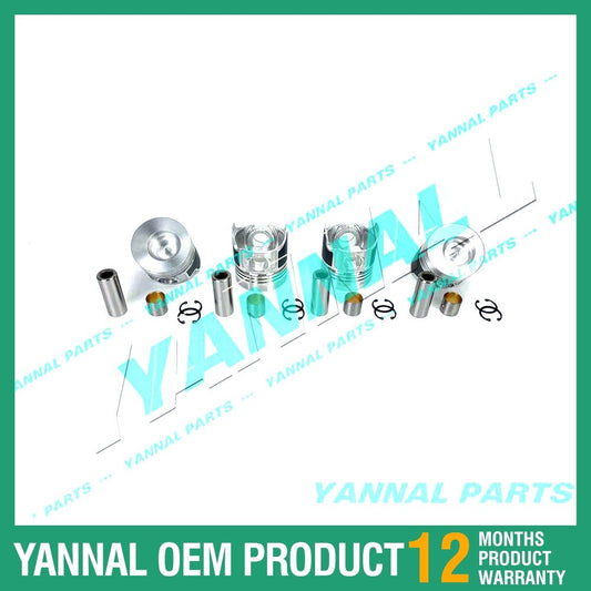 4-piece STD piston and ring kit for 4TNA78 engine -
