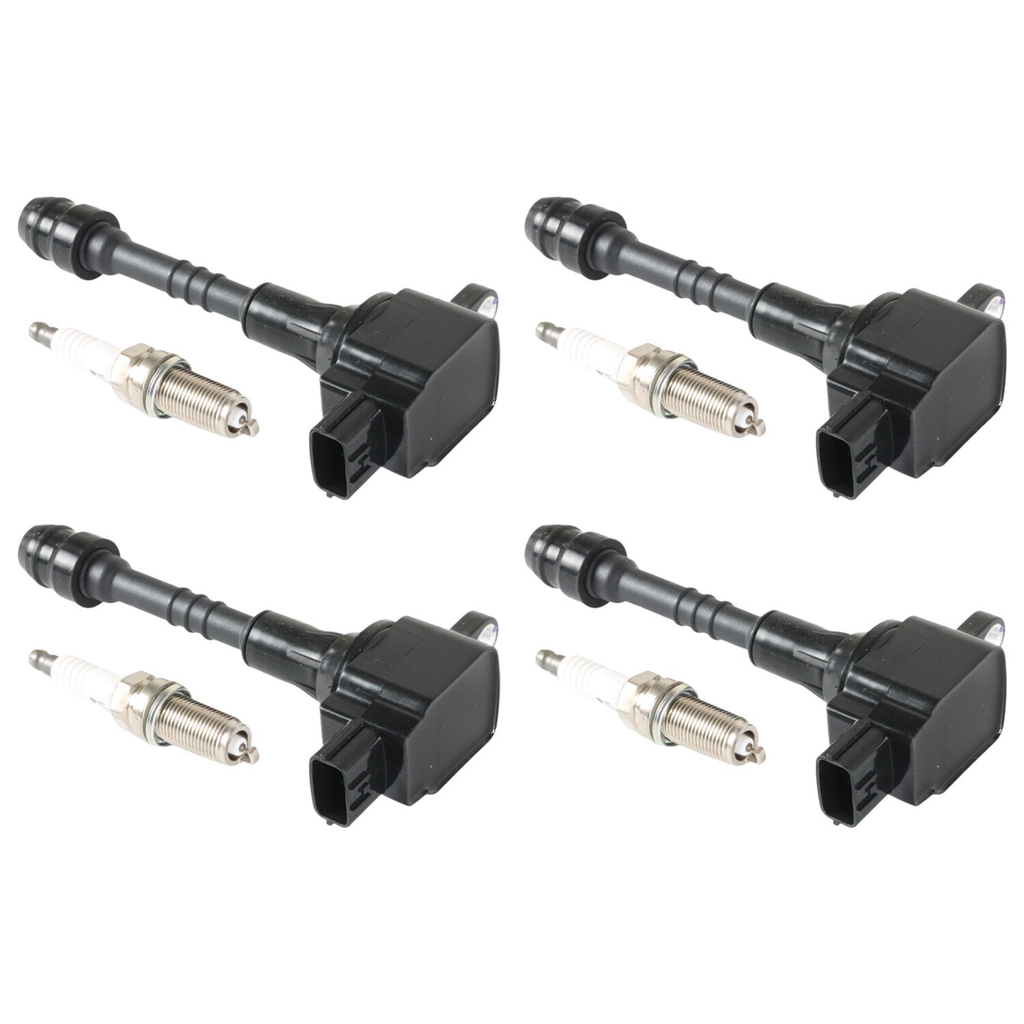 4X Ignition Coils+4X Iridium Spark Plug for 2002-2006 for Nissan Sentra UF351+6376