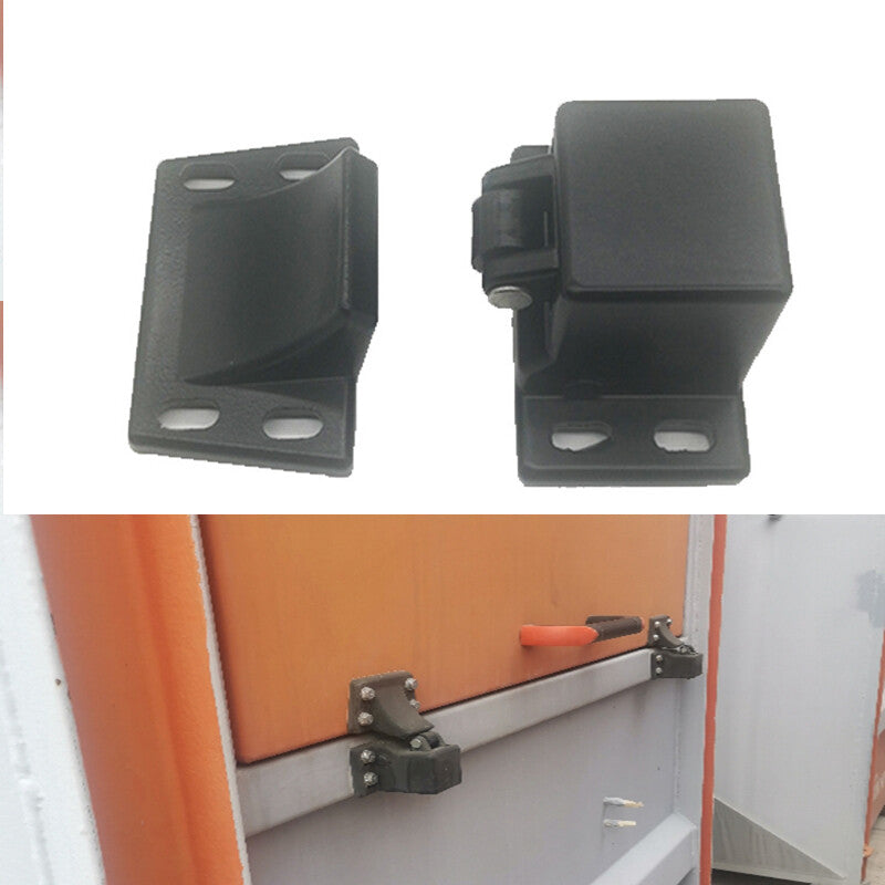 2¡Á Spray Booth Pressure Lock Latch For Hinged Doors High-strength Hinges Black v