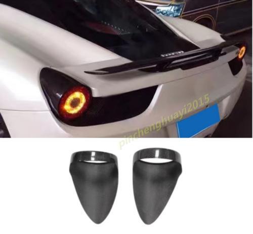 Carbon fiber rear brake light cover trim for Ferrari 458 Italia Spider 2011-2015