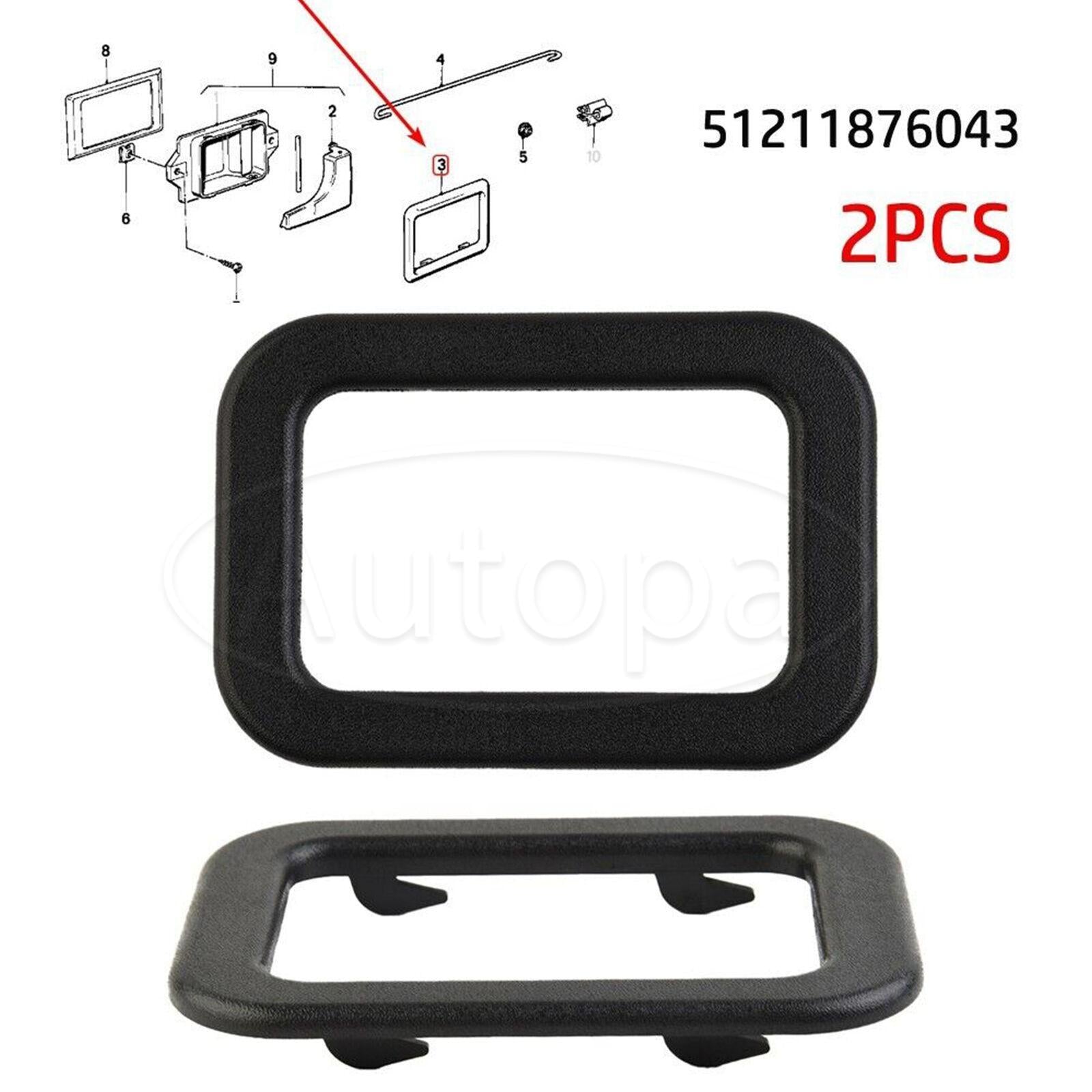 2x Interior Door Handle Cover Trim Bezel Fit for E30 E28 E24 E23 51211876043 NEW