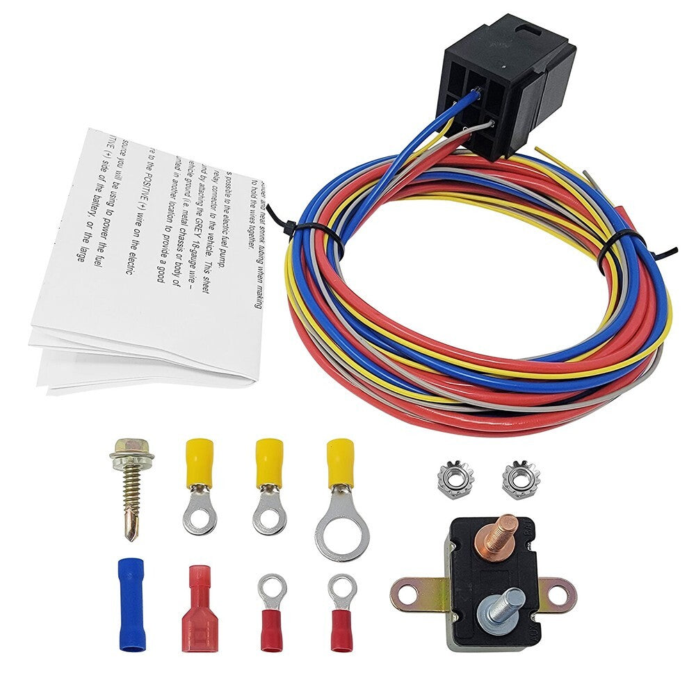 40205G Electric Fuel Pump Harness And Relay Wiring Kit Set Heavy Duty