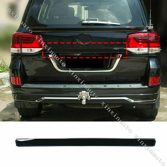 for Land Cruiser LC/FJ200 2016-2021 Black Rear Trunk Tailgate Molding Trim Strip