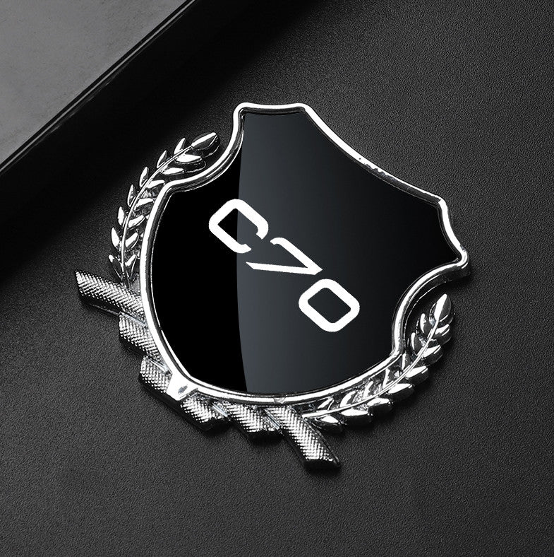 Black side fender and window badge decals for Volvo XC60 cars.