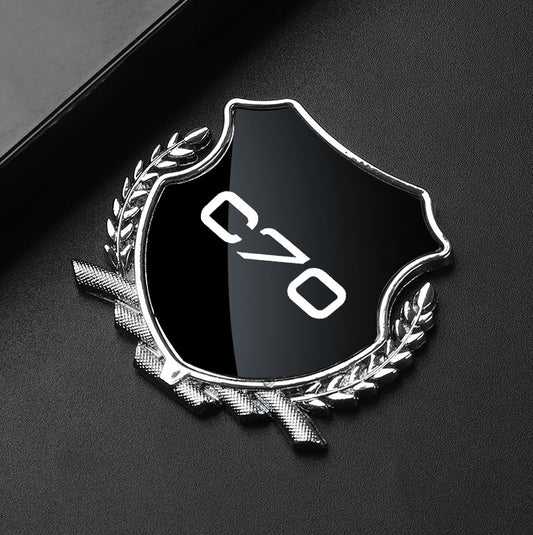 Black side fender and window badge decals for Volvo XC60 cars.