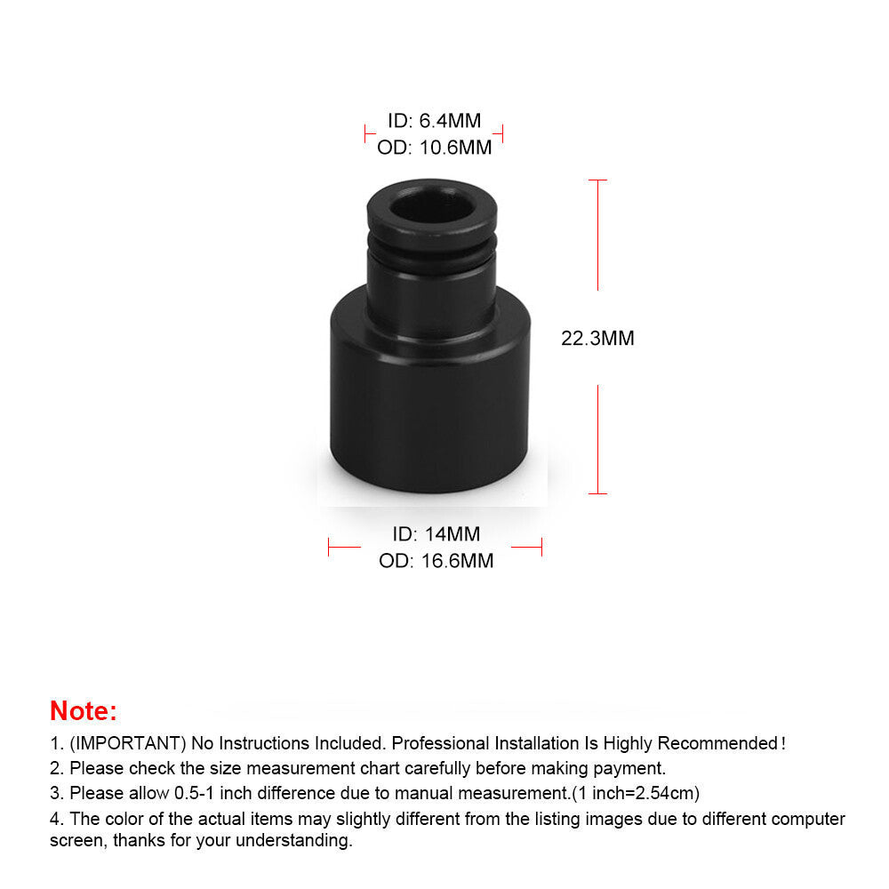 Fuel Injector Top Hat Adapter for Honda for Civic for Acura for RDX B16 B18 D16 Engine Black