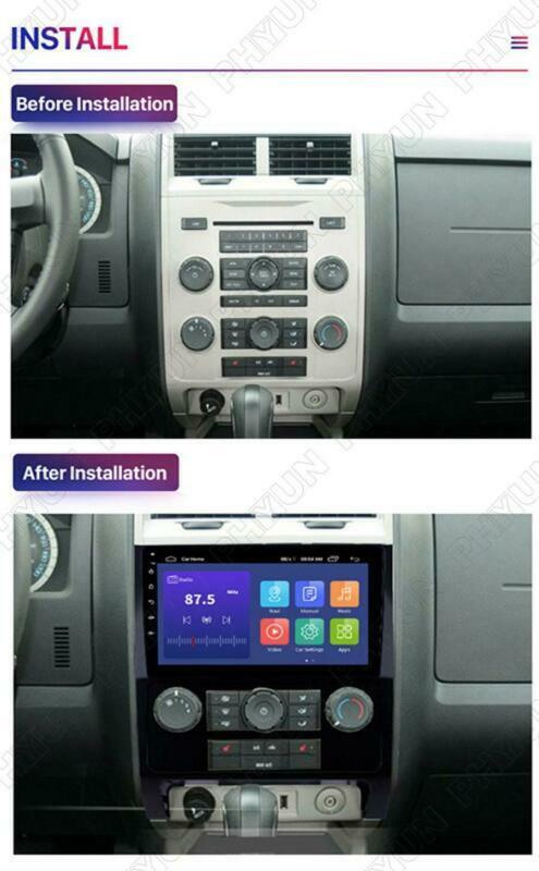 9-inch Android 10.0 Car Stereo Radio GPS Navigation Player for Escape 2007 - 2012 - n