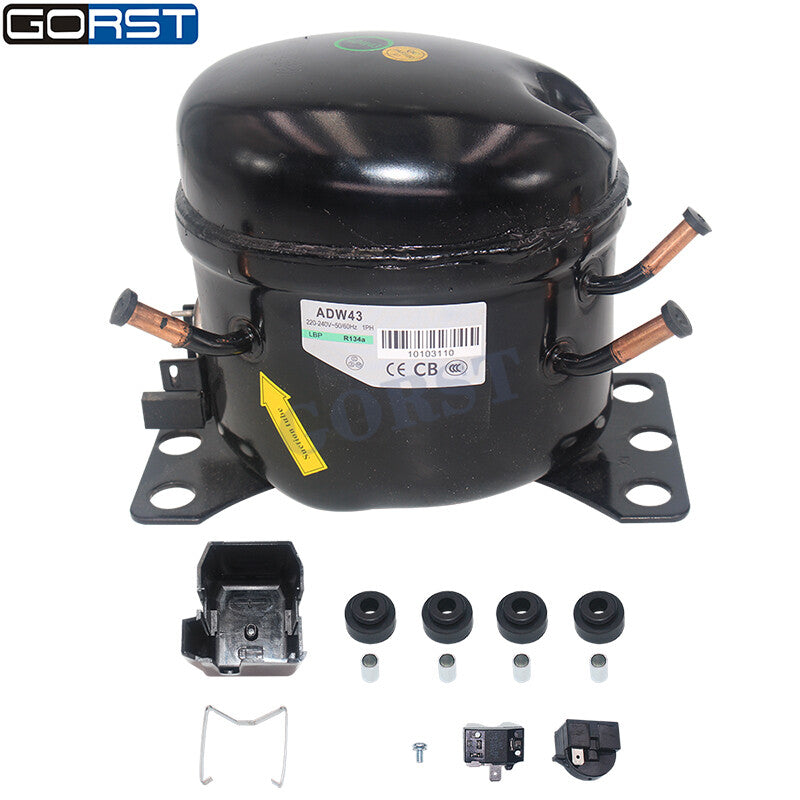 220V Car Refrigeration Air Compressor R134a Fridge Freezer Marine Solar ADW43 v