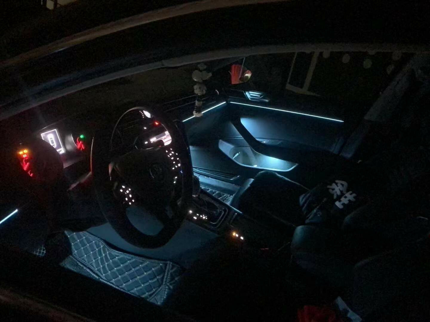 Set Illuminated Retrofit LED Ambient Atmosphere light for VW for golf mk7 2013-2016