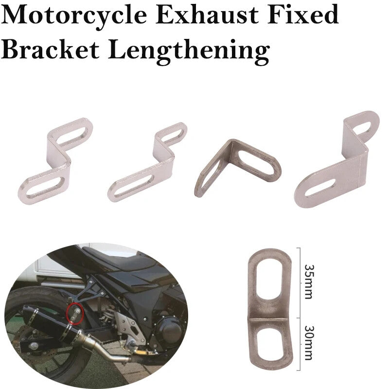 Universal Exhaust Pipe Bracket Fixed Z-shaped Mounting Clamp Long Strip Piece