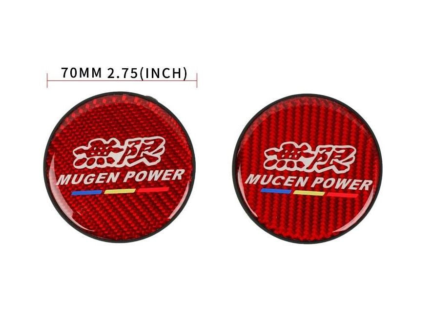 Anti-slip car cup holder, Mugen red carbon fiber 2-piece set