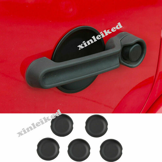 5P Car Door Recess Guard Bowl Black Trim for Jeep for Wrangler JK 2007-2018 4/2 Door