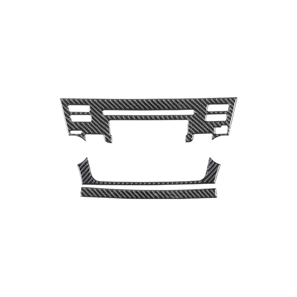 3X Red Carbon Fiber Climate Control Console Cover Trim For Fiesta 2011-2015 v