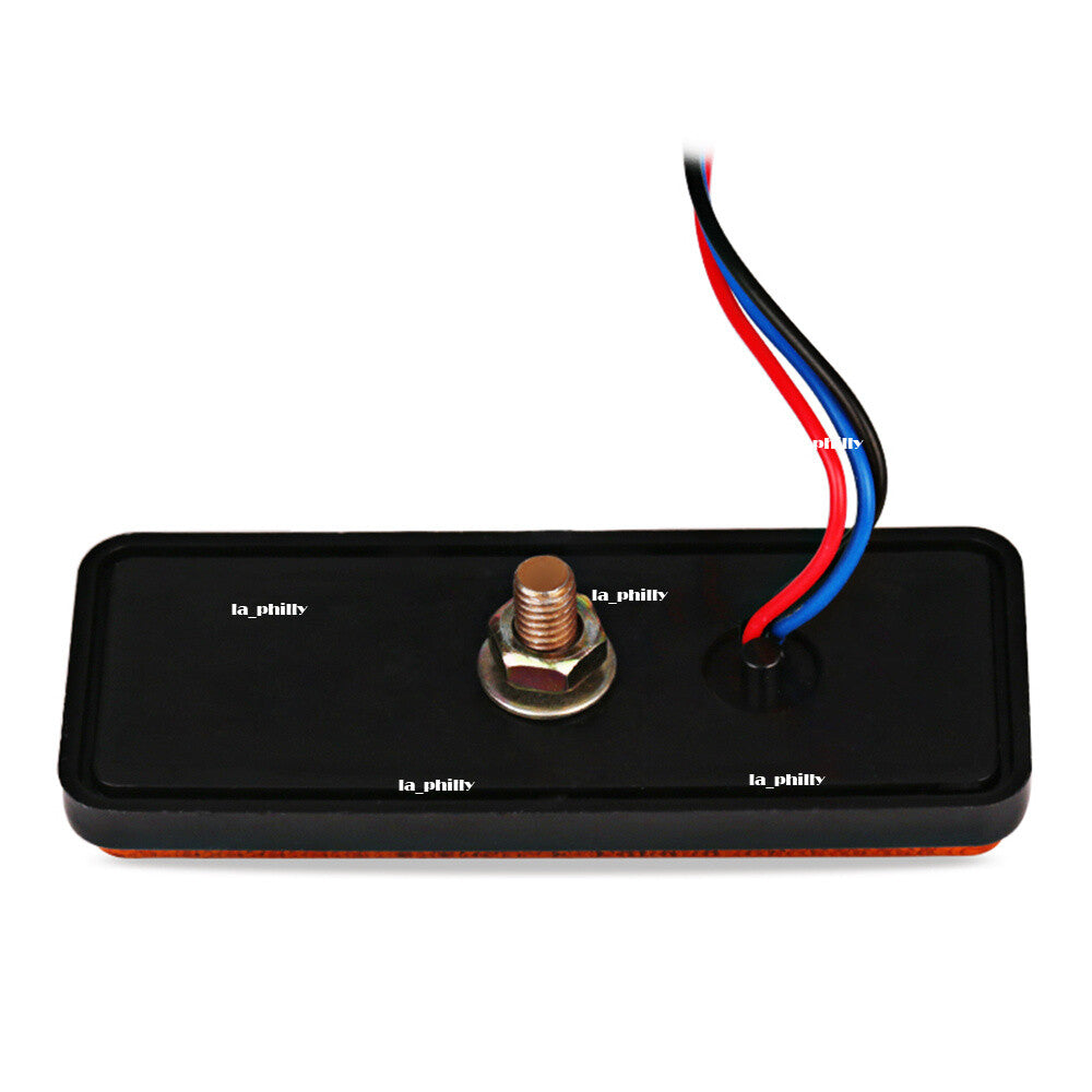 Motorcycle Truck 12V 24 SMD LED Reflector Tail Brake Stop Marker Light-Red Q